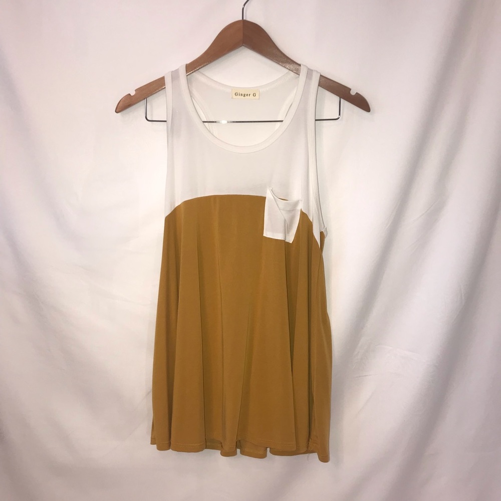 Ginger G - Basic pocket tank top - large